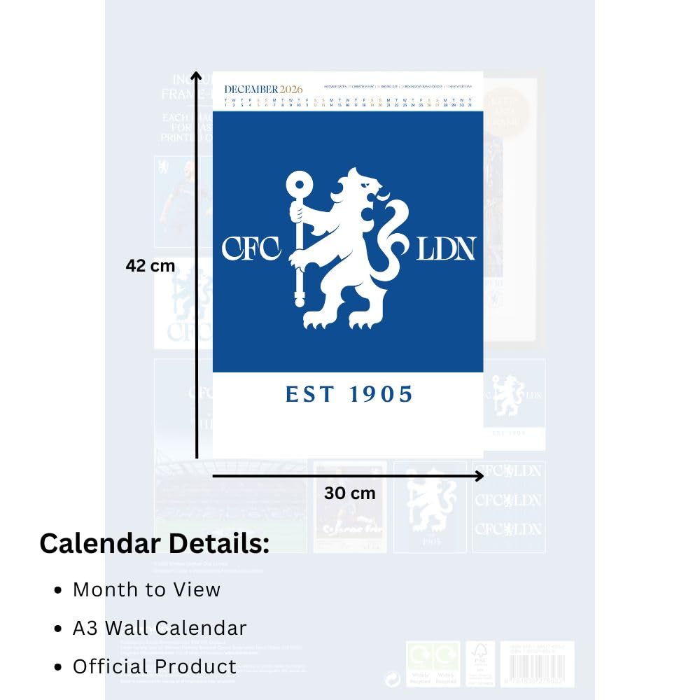Chelsea FC Deluxe Calendar 2026