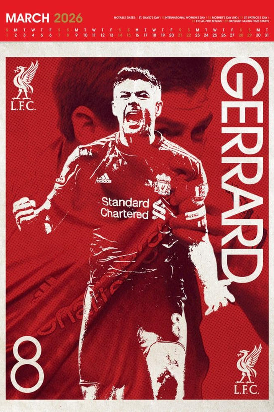 Liverpool FC Deluxe Calendar 2026