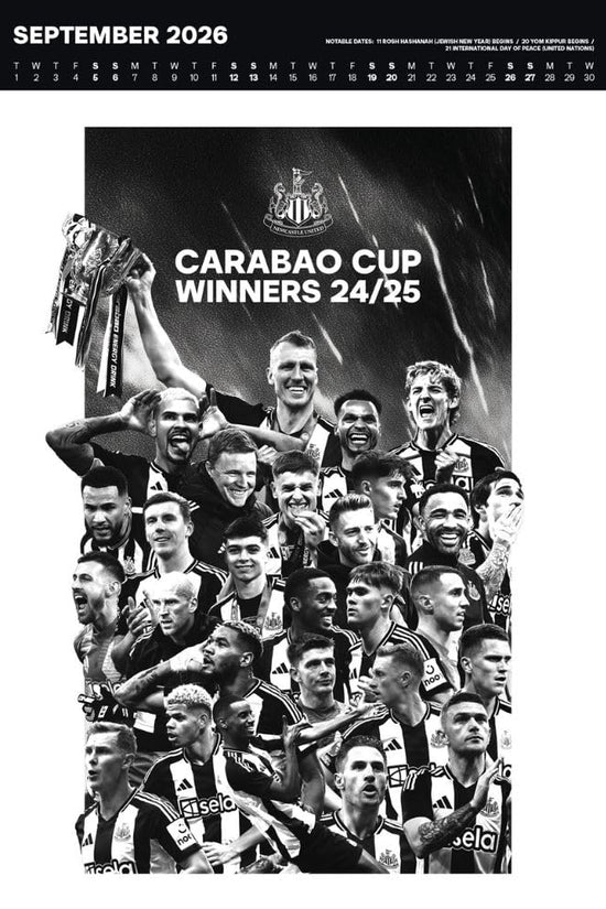 Newcastle United FC Deluxe Calendar 2026