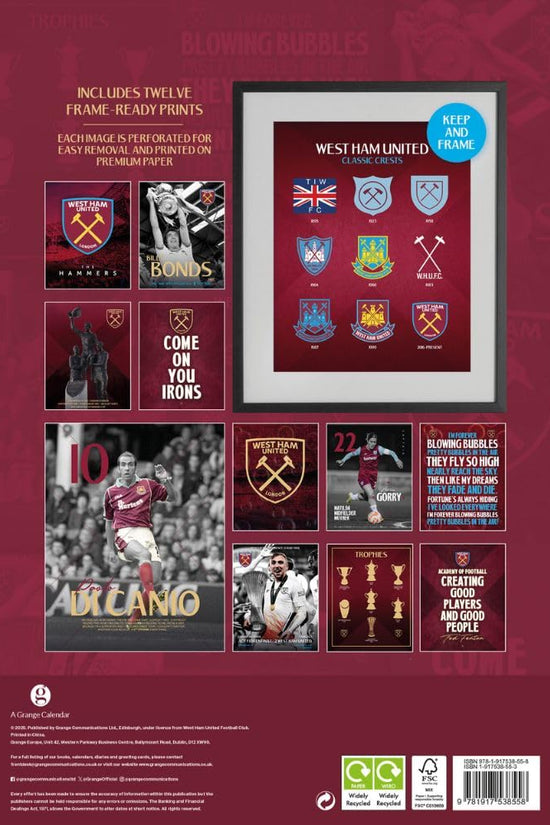 West Ham United FC Deluxe Calendar 2026