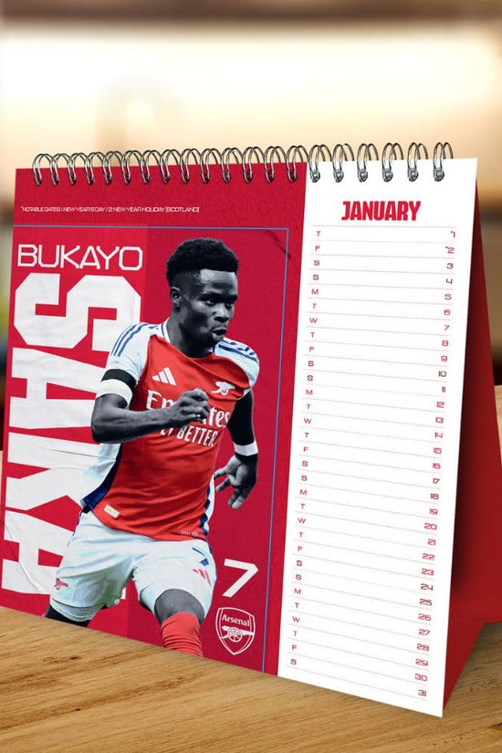 Arsenal FC Desktop Calendar 2026
