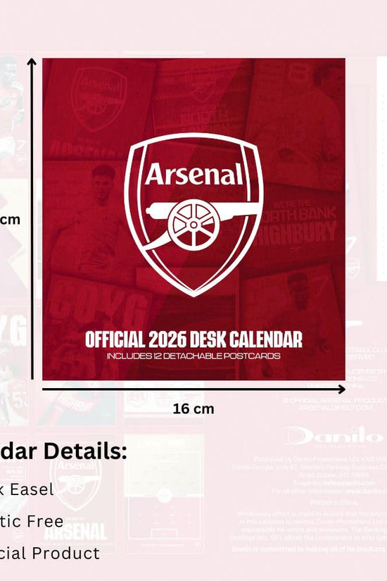 Arsenal FC Desktop Calendar 2026