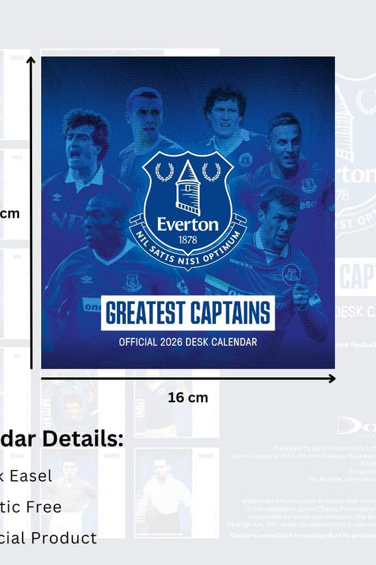 Everton FC Desktop Calendar 2026