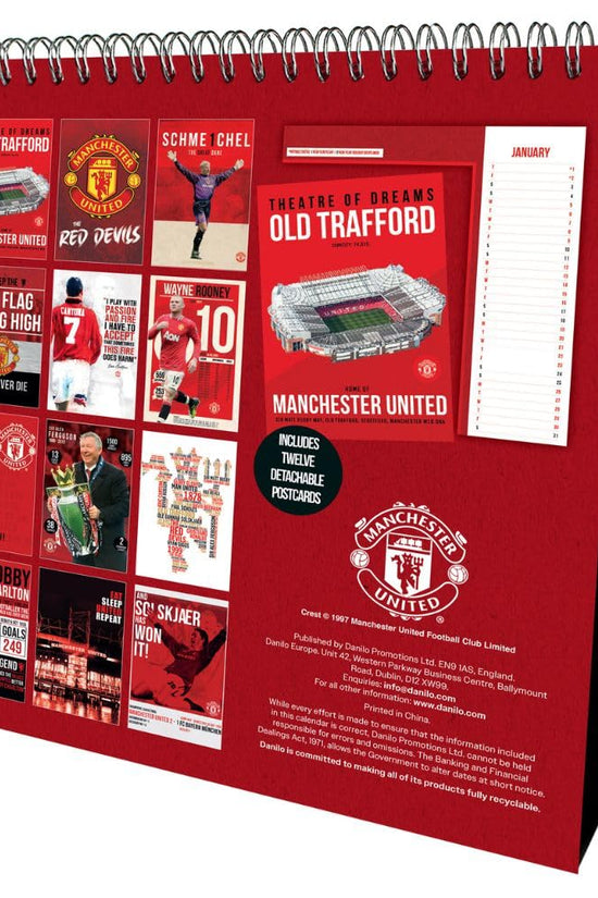 Manchester United FC Desktop Calendar 2026