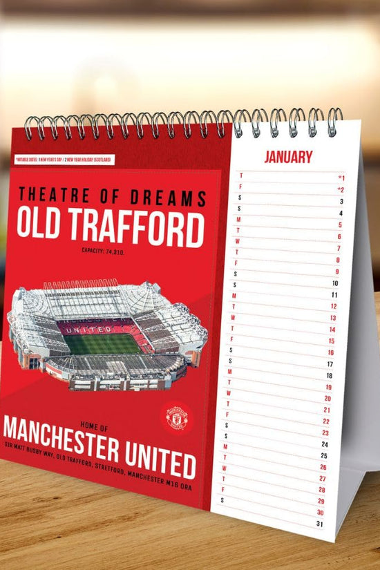 Manchester United FC Desktop Calendar 2026