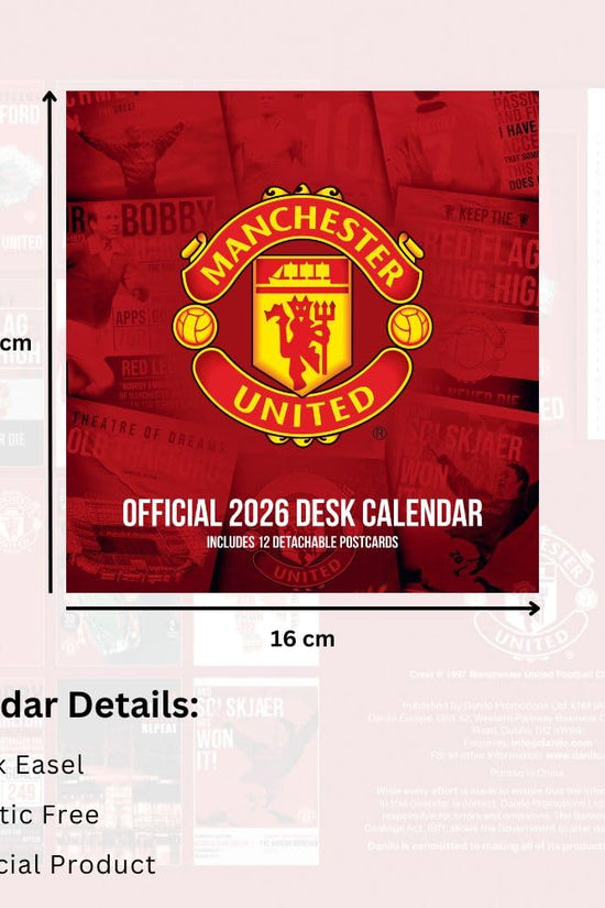 Manchester United FC Desktop Calendar 2026