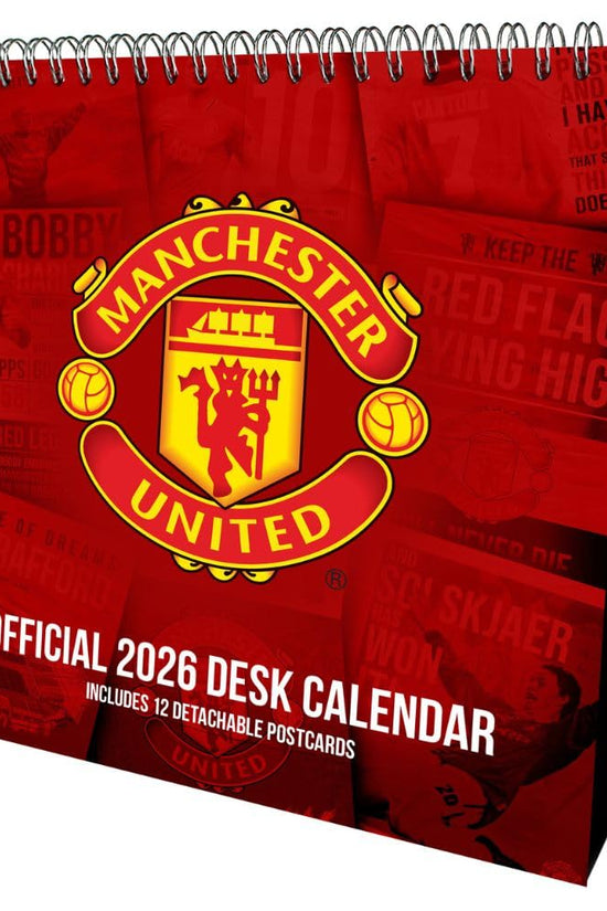 Manchester United FC Desktop Calendar 2026