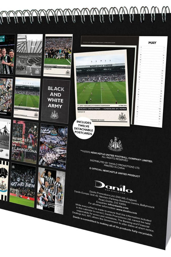 Newcastle United FC Desktop Calendar 2026