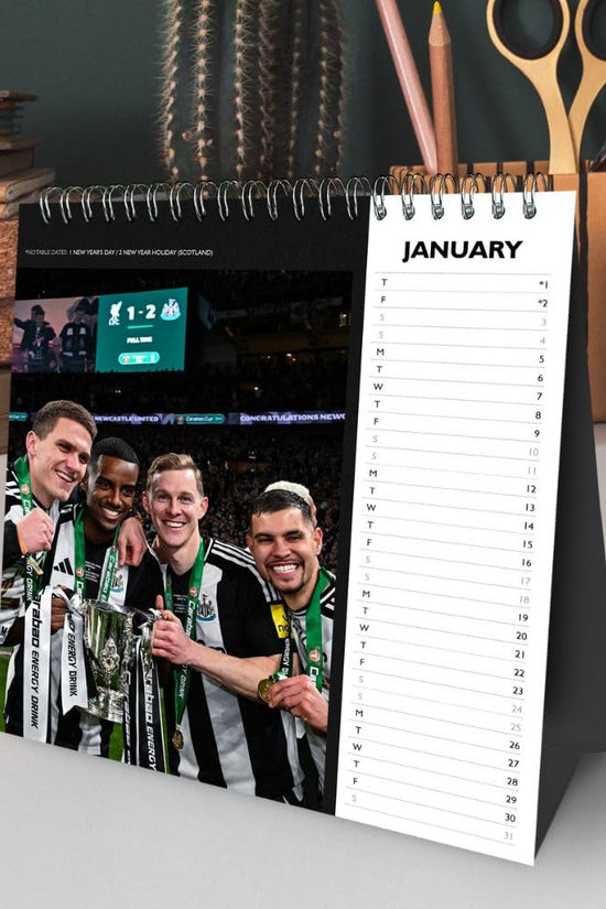 Newcastle United FC Desktop Calendar 2026