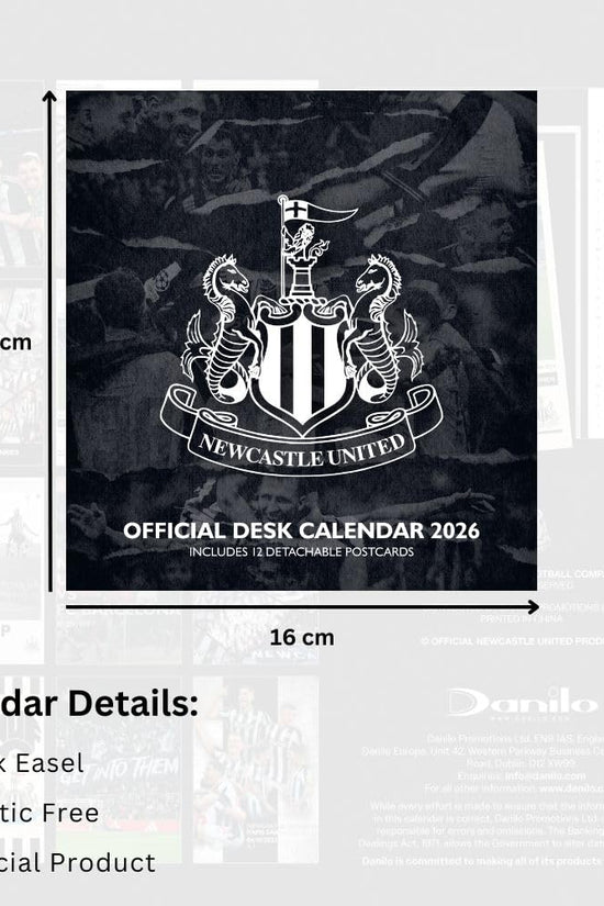Newcastle United FC Desktop Calendar 2026