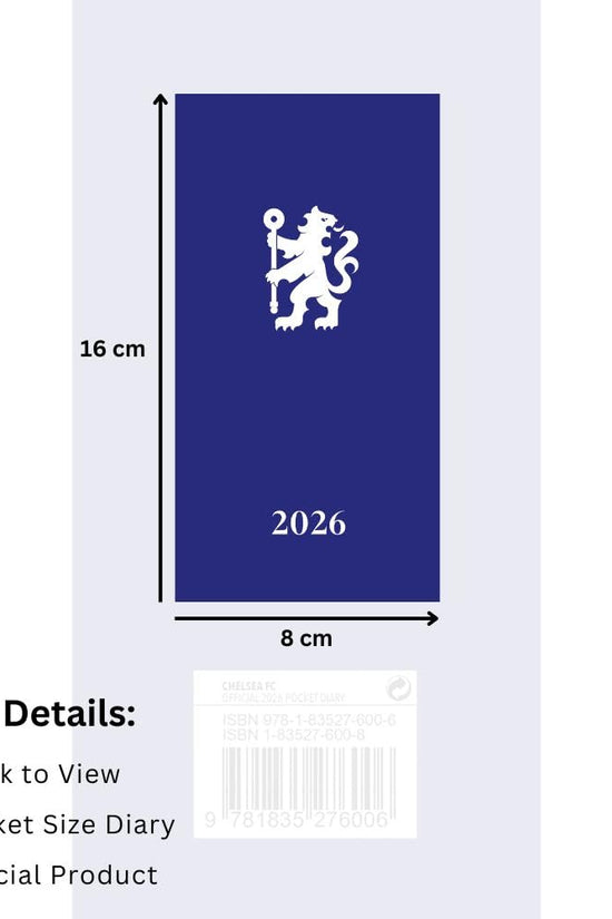 Chelsea FC Slim Diary 2026