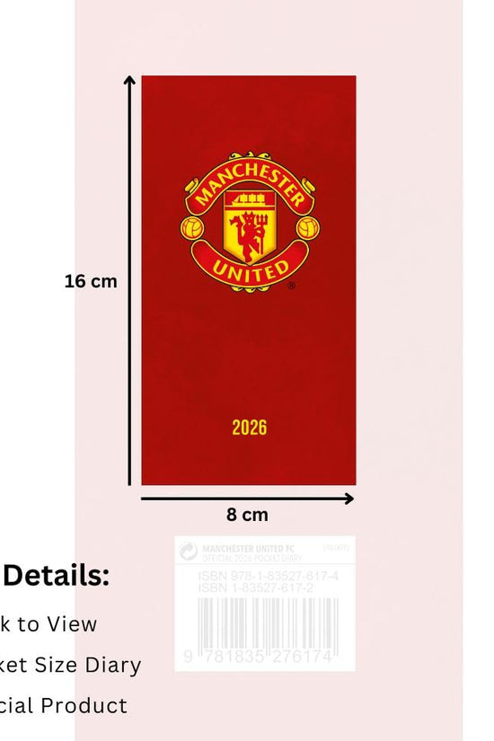 Manchester United FC Slim Diary 2026