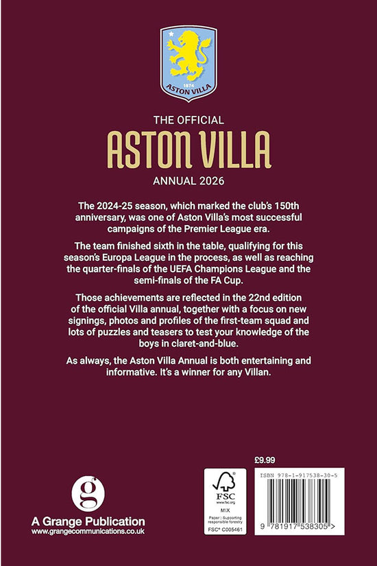 Aston Villa FC Annual 2026
