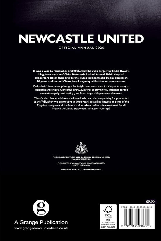 Newcastle United FC Annual 2026