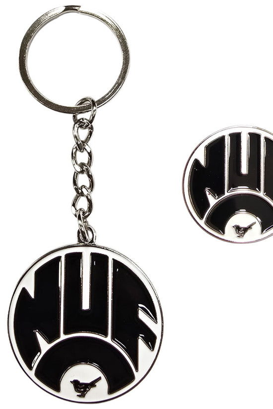 Newcastle United FC Retro 83-88 Crest Keyring & Badge Set