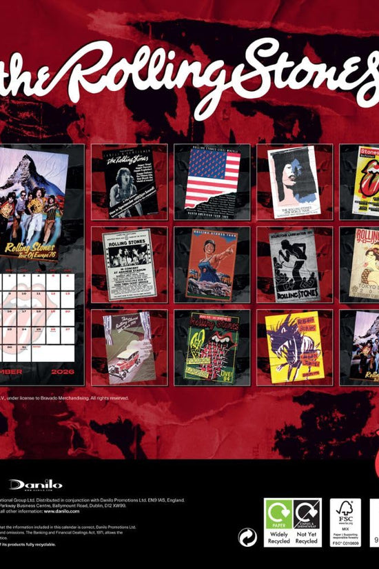 The Rolling Stones Square Calendar 2026