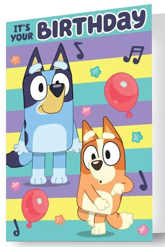 Bluey 3D Lenticular Birthday Card