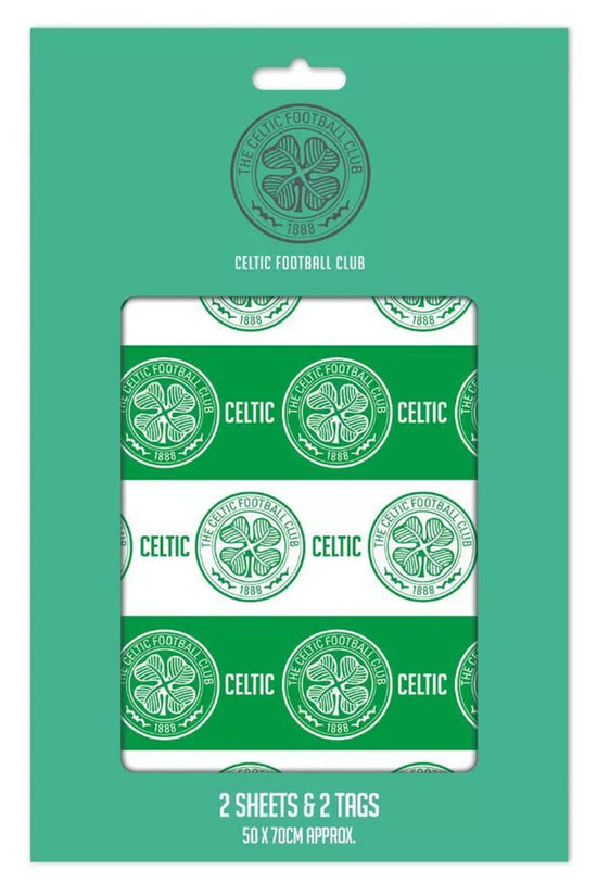 Celtic FC Text Gift Wrap