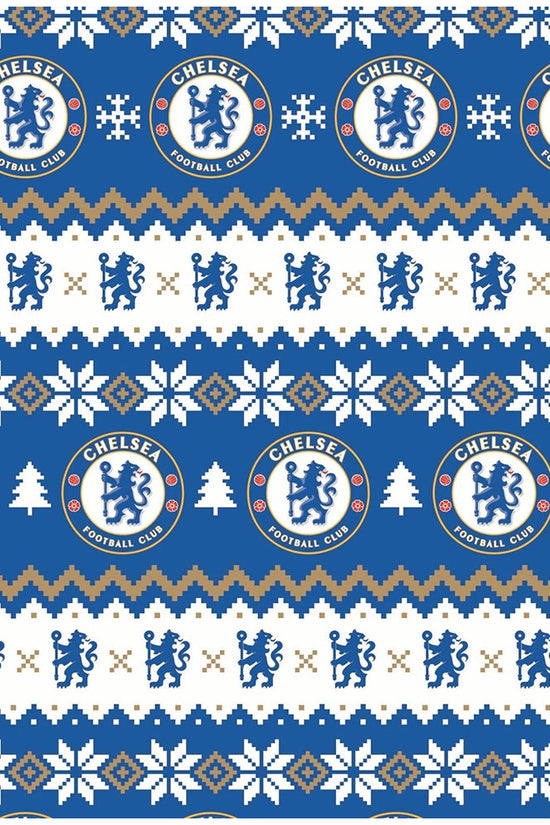 Chelsea FC Christmas Gift Wrap