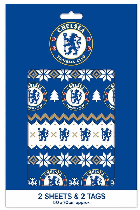 Chelsea FC Christmas Gift Wrap