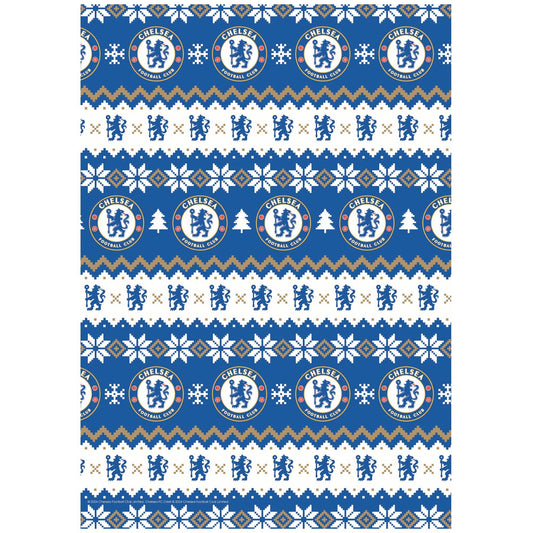 Chelsea FC Christmas Gift Wrap