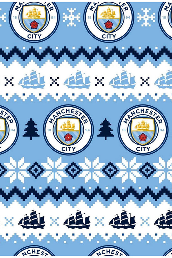 Manchester City FC Christmas Gift Wrap