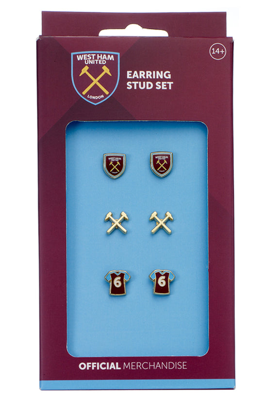 West Ham United FC Stud Earring Set