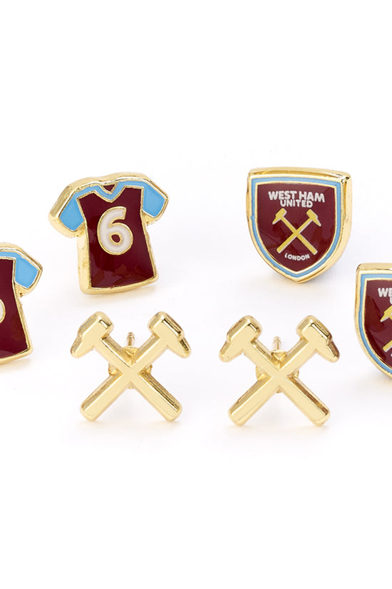 West Ham United FC Stud Earring Set