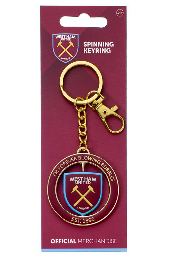 West Ham United FC Spinner Keyring