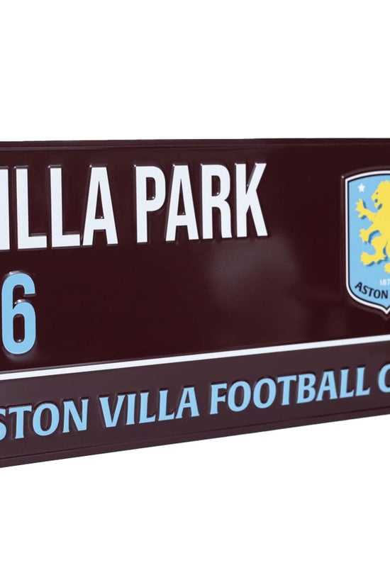 Aston Villa FC Colour Street Sign
