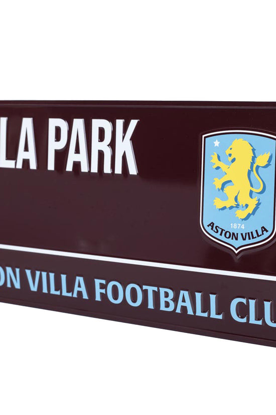 Aston Villa FC Colour Street Sign