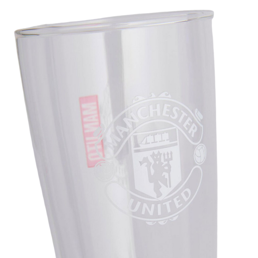 Manchester United FC Mono Crest Tall Beer Glass