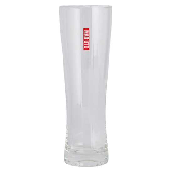 Manchester United FC Mono Crest Tall Beer Glass