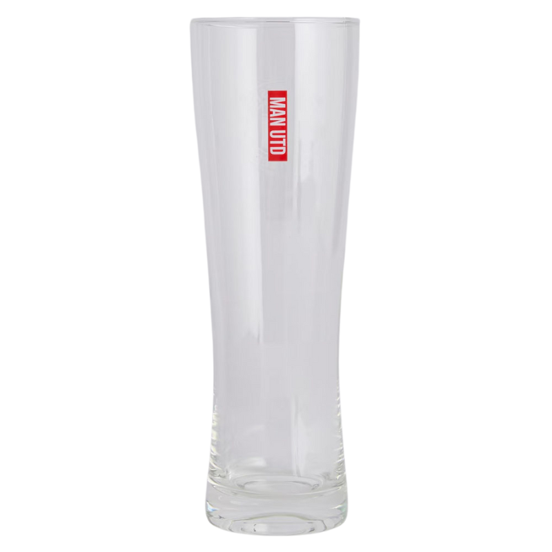 Manchester United FC Mono Crest Tall Beer Glass