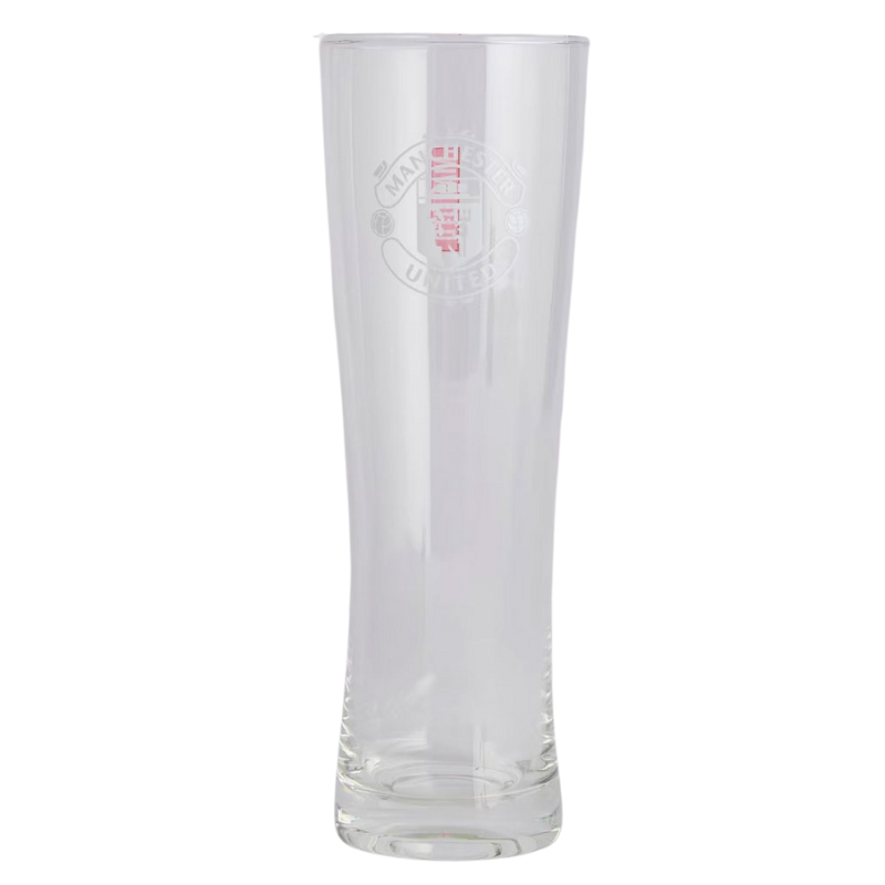 Manchester United FC Mono Crest Tall Beer Glass