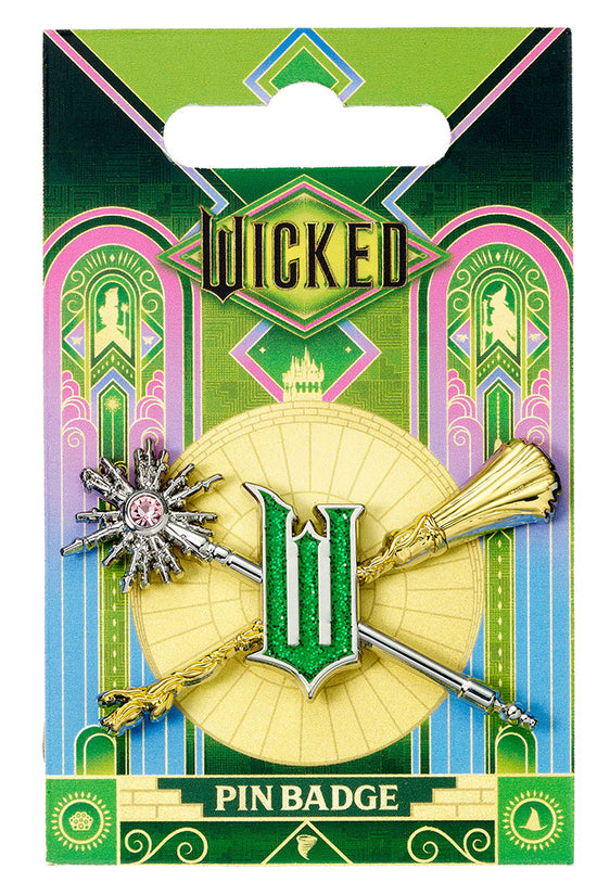 Wicked Wand & Broomstick Badge