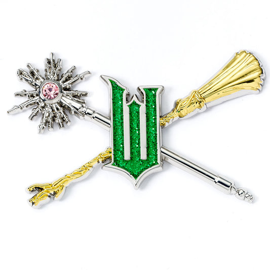 Wicked Wand & Broomstick Badge