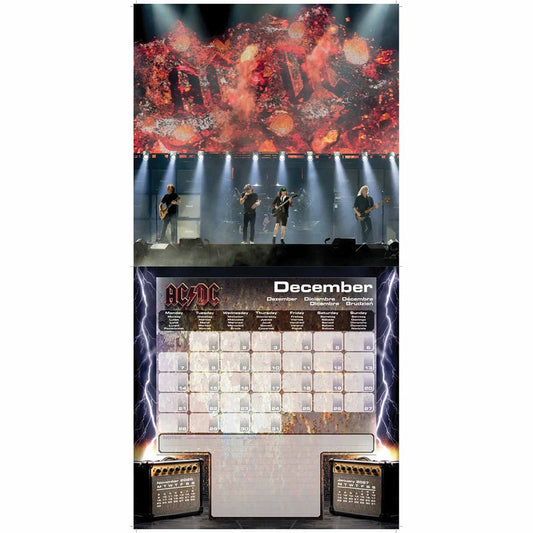 AC/DC Square Calendar 2026