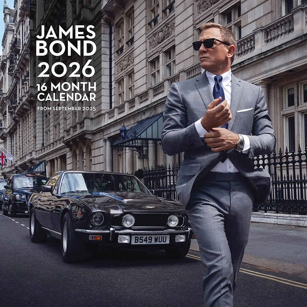 James Bond Square Calendar 2026