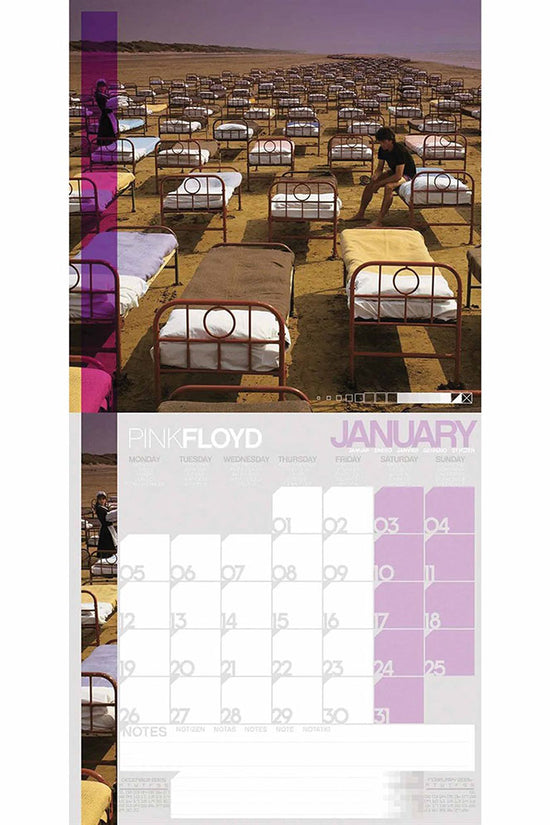 Pink Floyd Square Calendar 2026