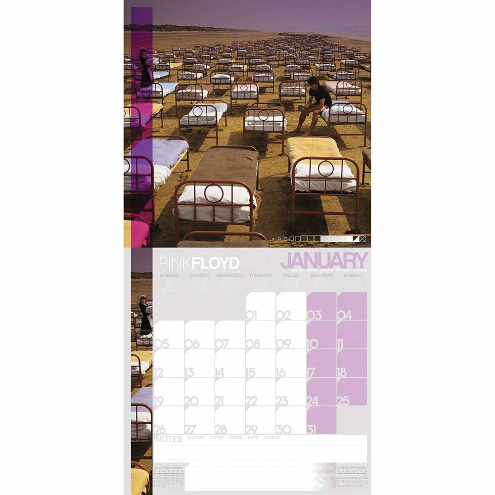 Pink Floyd Square Calendar 2026