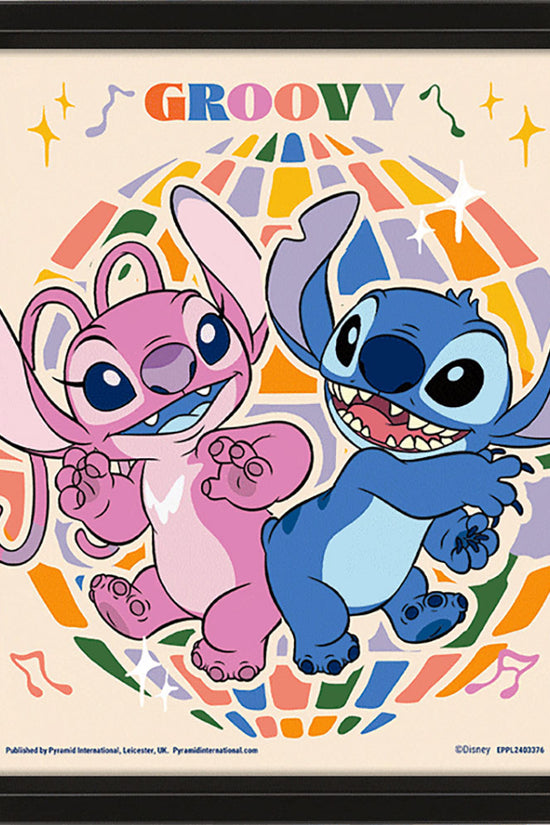 Lilo & Stitch Groovy Framed 3D Picture