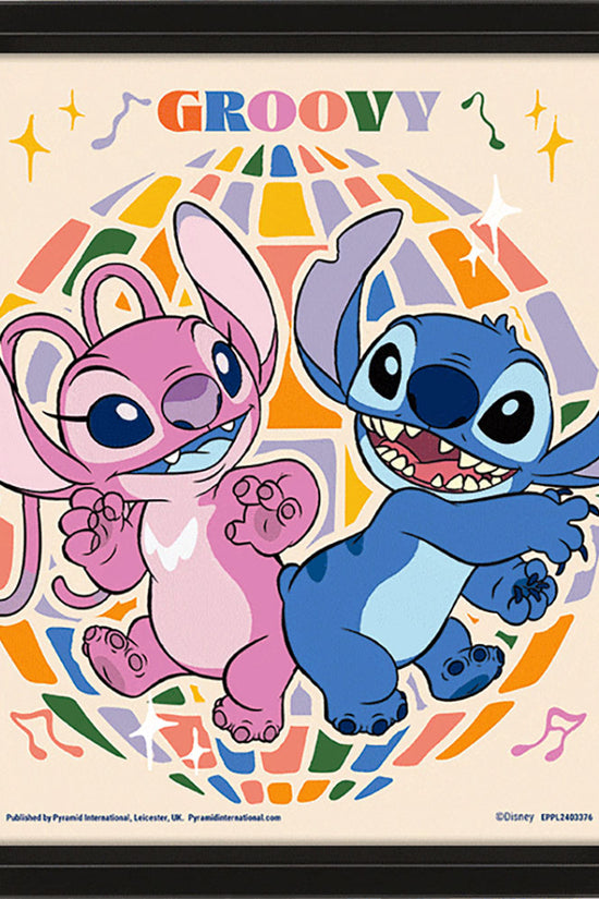 Lilo & Stitch Groovy Framed 3D Picture