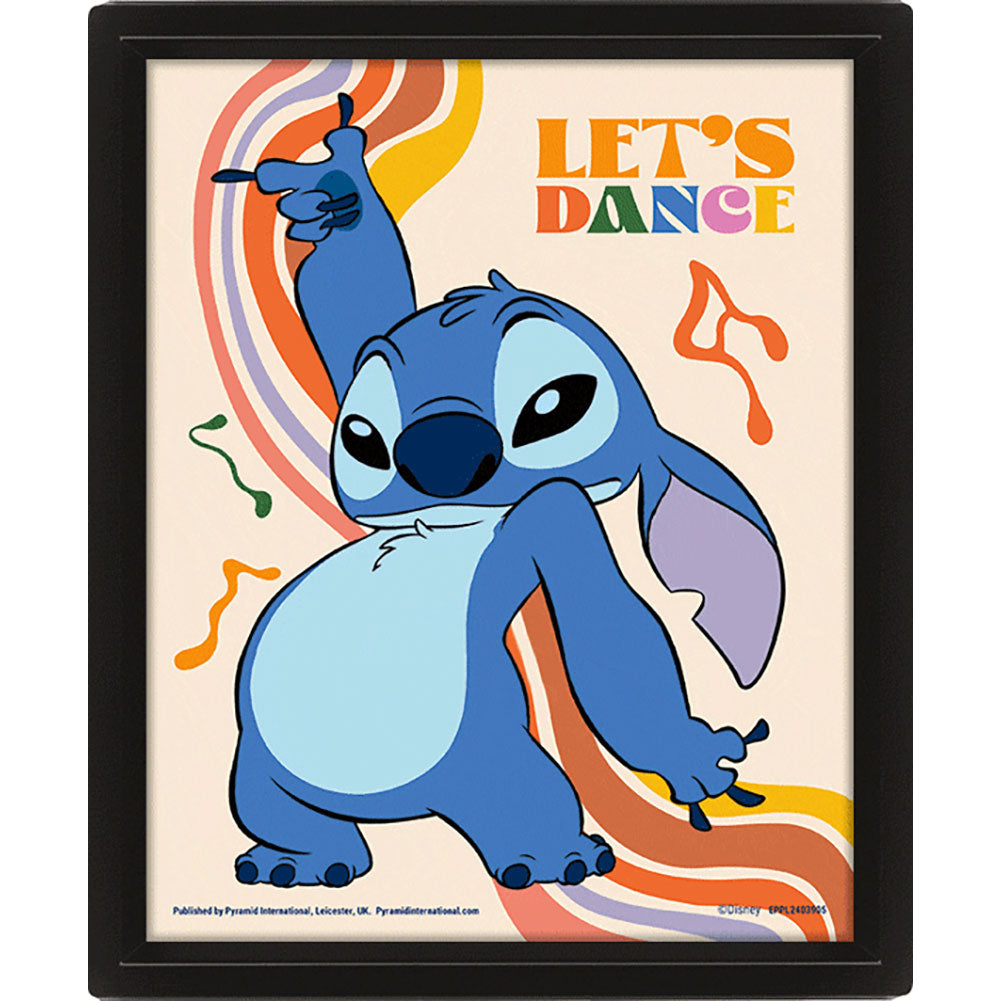 Lilo & Stitch Let’s Dance Framed 3D Picture