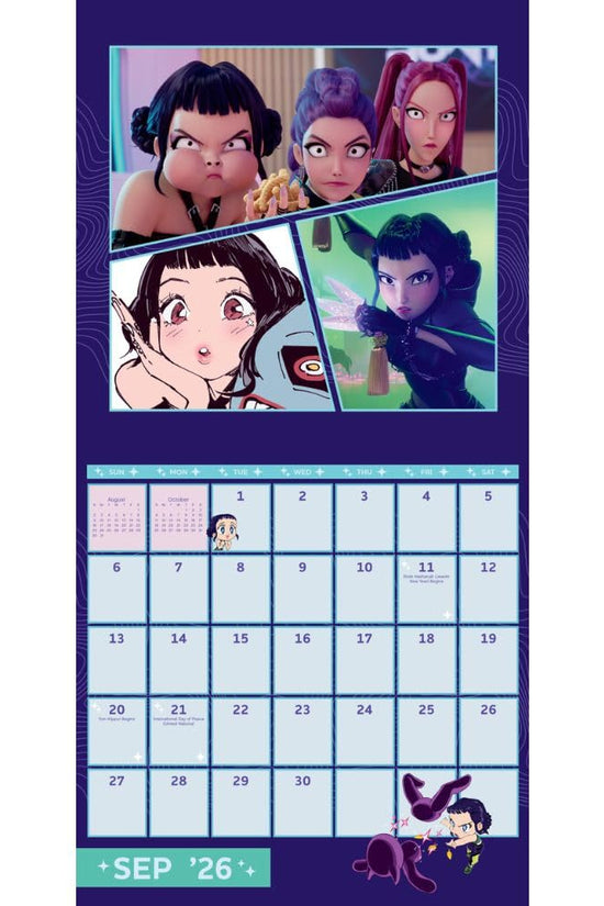 K-Pop Demon Hunters Square Calendar 2026