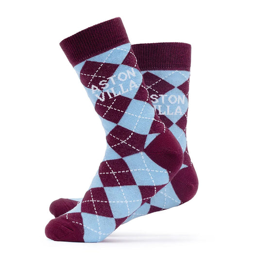 Aston Villa FC Twin Pack Dress Socks