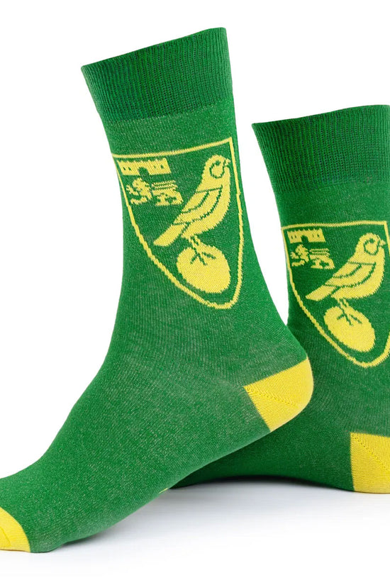 Norwich City FC Twin Pack Dress Socks
