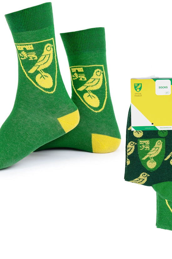 Norwich City FC Twin Pack Dress Socks