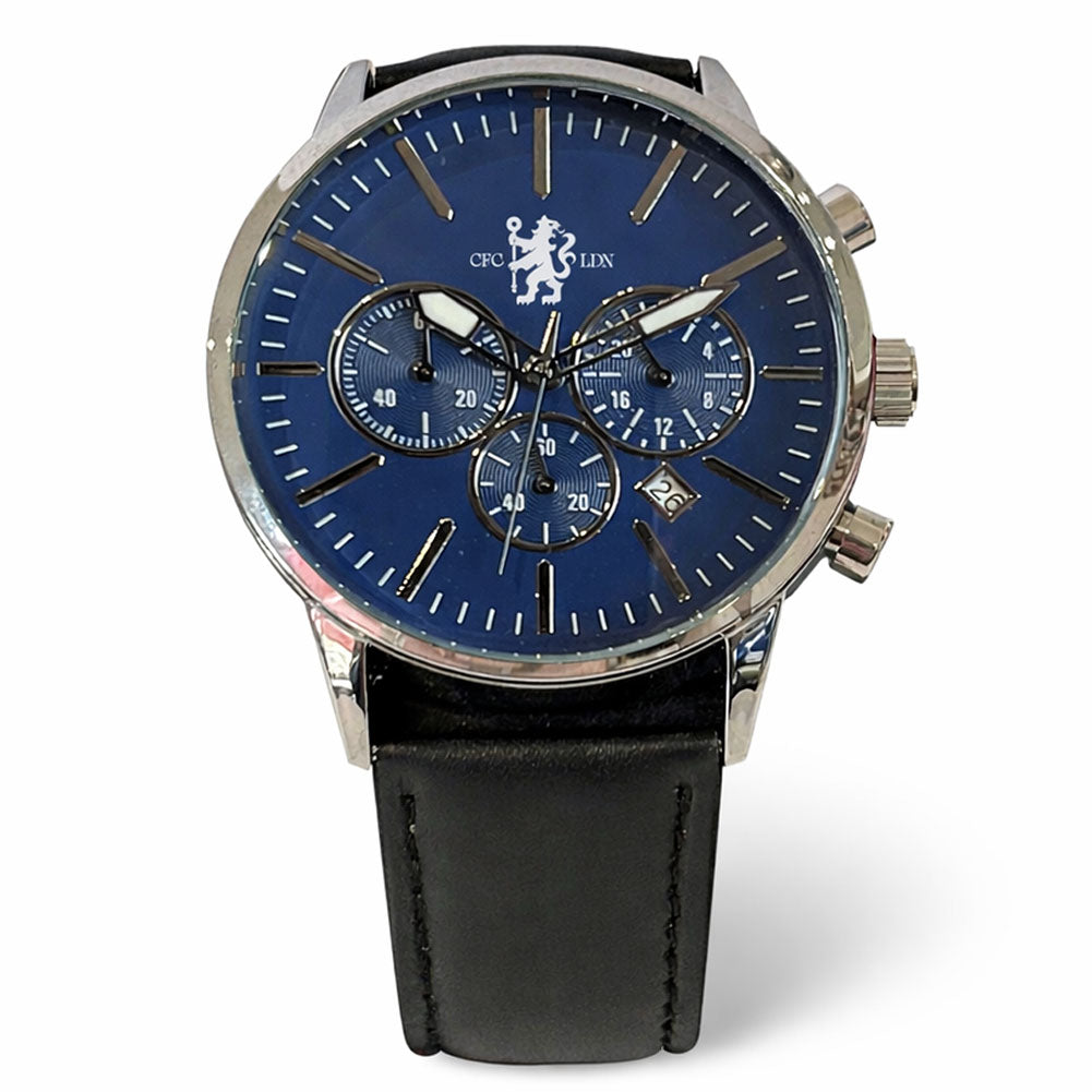 Chelsea FC High End Chronograph Leather Watch – Cazna Sports