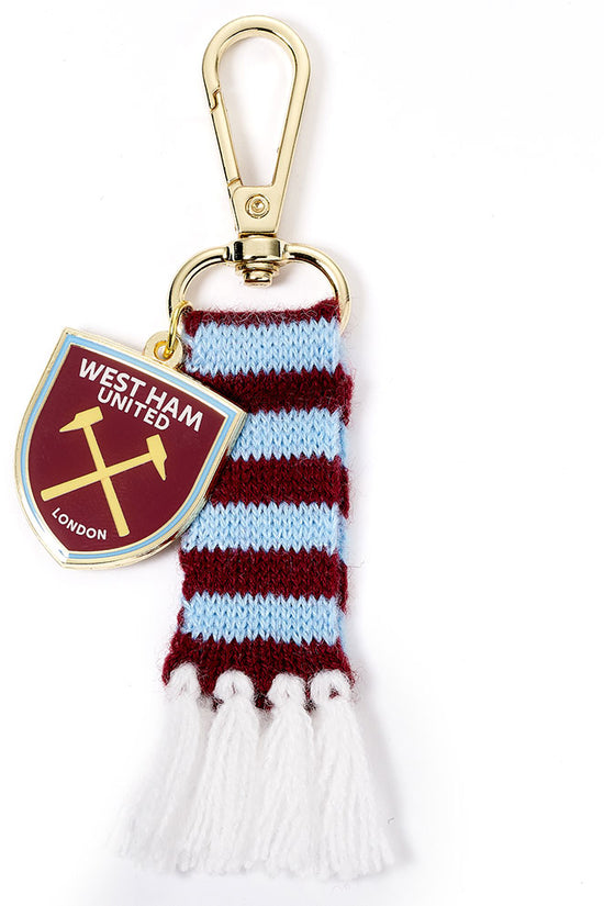 West Ham United FC Bar Scarf Bag Charm